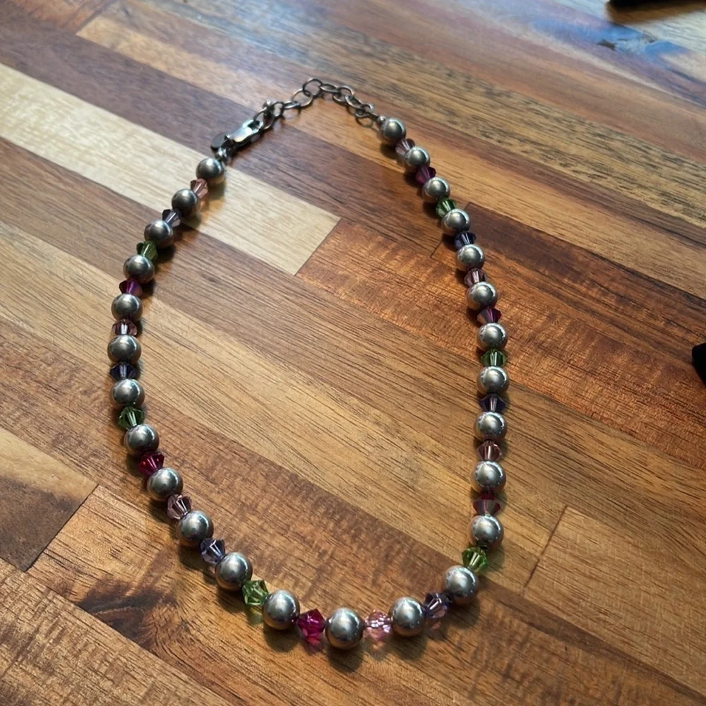 EMILY Ray 925 Beaded Necklace. P/A